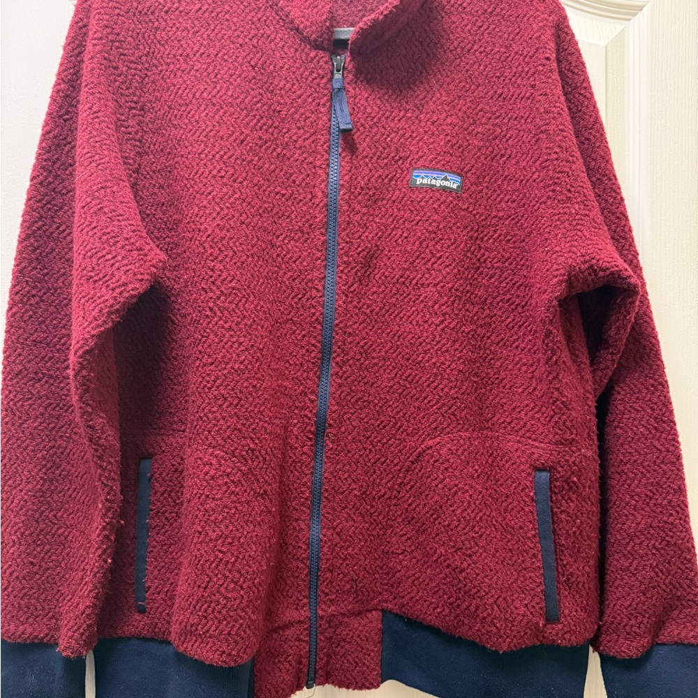 Patagonia Burgundy Fleece Outerwear